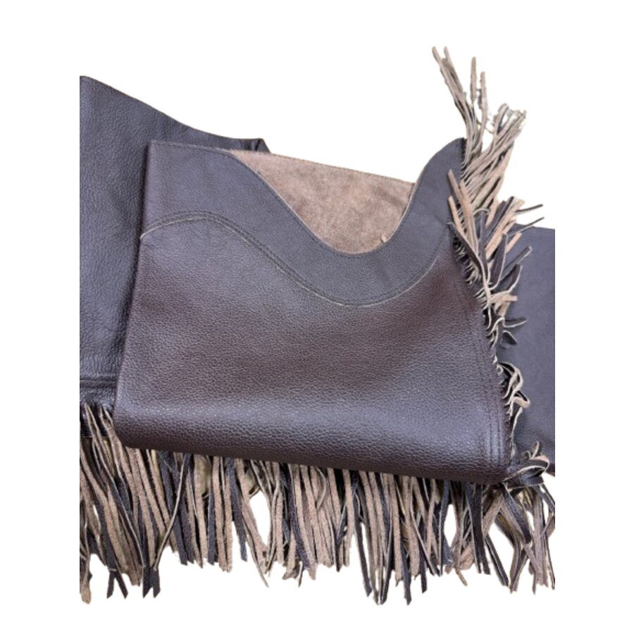 Chaps lunghi in pelle con frange - ULTIMI PEZZI - - immagine 3