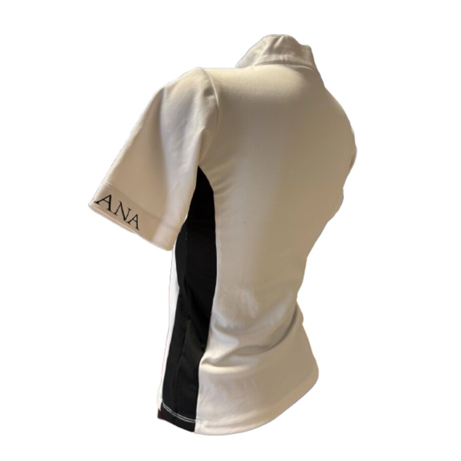 Polo donna in tessuto tecnico con zip - immagine 2