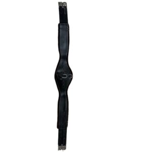 Sottopancia a caramella in cuoio con agnellino sintetico marrone - ULTIMO PEZZO 130 cm - colore nero
