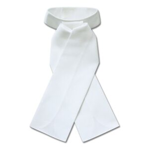 Plastron bianco pique' di cotone