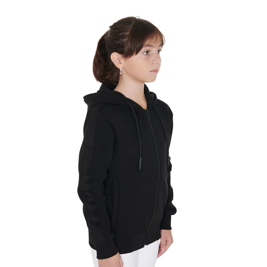 Felpa bambino/a unisex con zip e cappuccio - ULTIMI PEZZI - misura 10 anni - immagine 2
