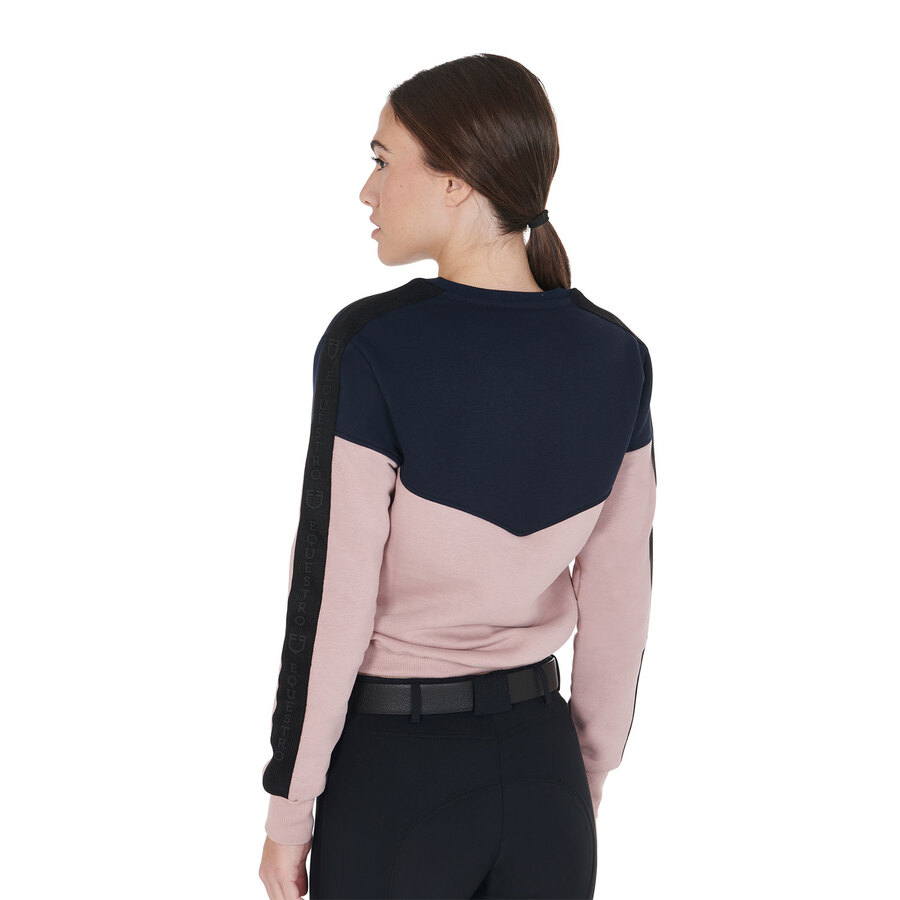Felpa donna oversized con girocollo - immagine 4