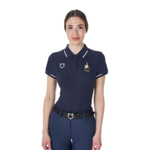 Polo donna da allenamento tre bottoni
