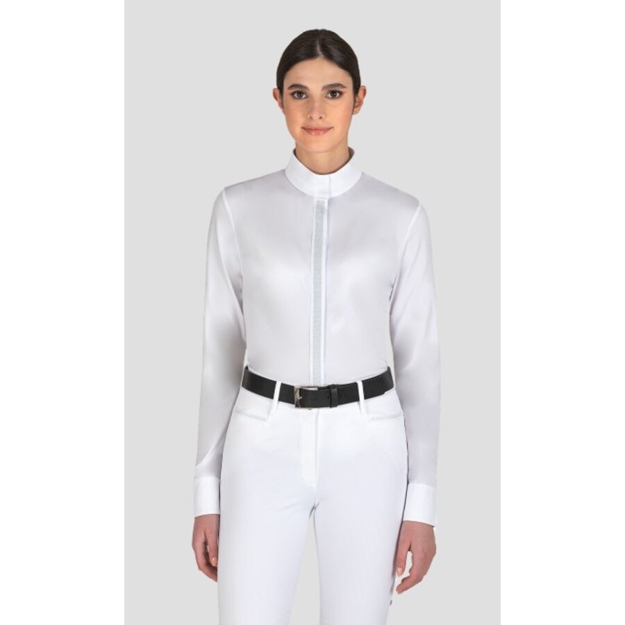 Camicia concorso a manica lunga donna modello Esade - ULTIMI PEZZI - colore BIANCO