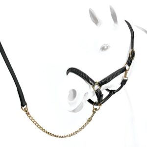Capezza in cuoio con intreccio in nylon - ULTIMO PEZZO -