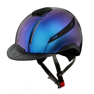 Cap camaleonte Blu con pelle nera