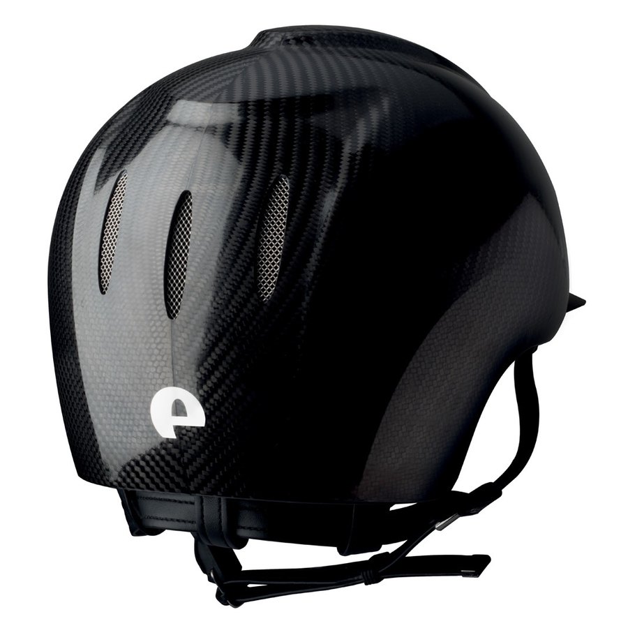 Casco per equitazione ultraleggero in carbonio Naked con griglie in acciaio linea E-light - immagine 2