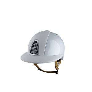 Casco modello Cromo Polo con inserti in pelle