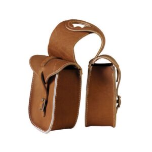 Bisaccia lakota anteriore in cuoio
