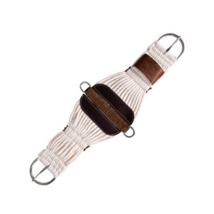 Sottopancia western a cordoncini in tessuto mohair, rinforzo in pelle, fibbie inox New Edition made in Usa