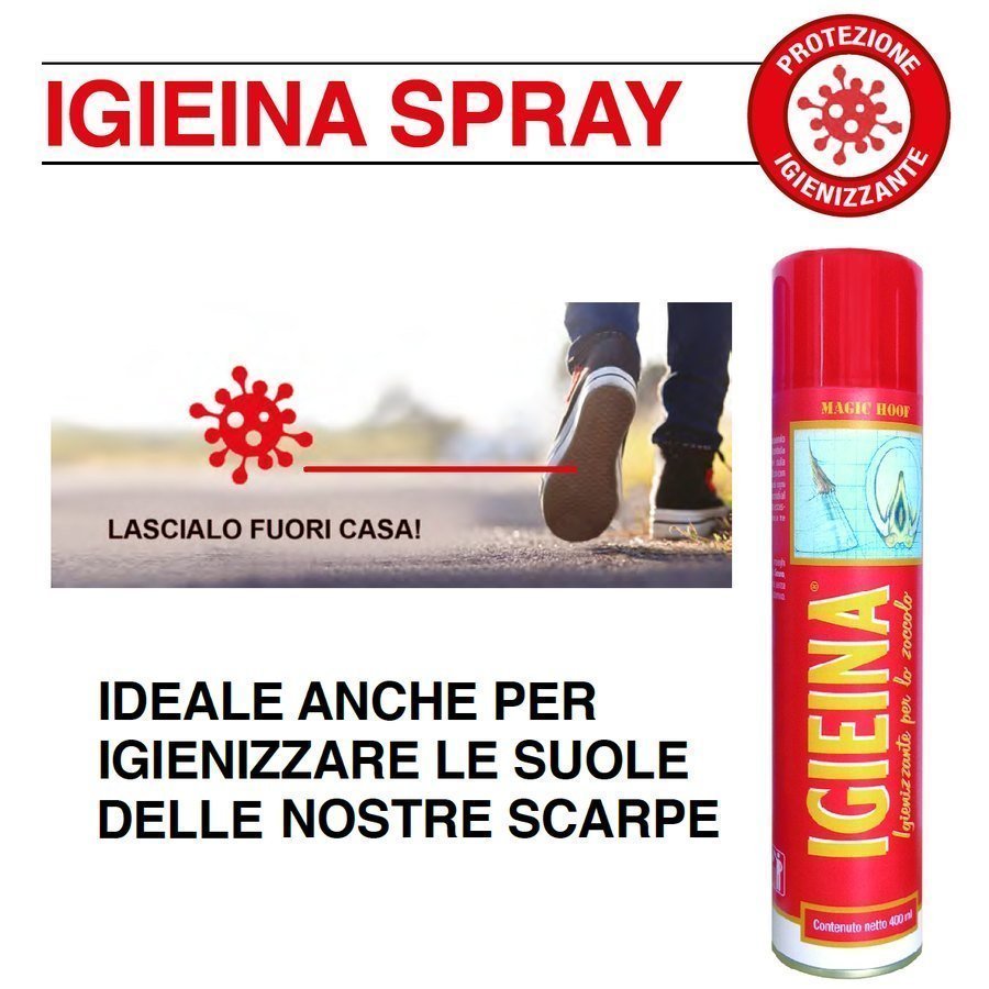 Igieina - Soluzione igienizzante spray - immagine 2