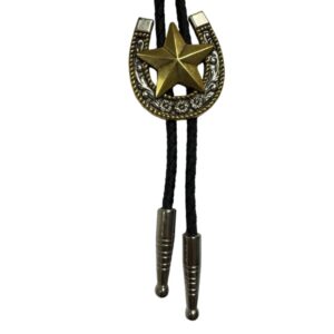 Bolo con aquila stella oro su ferro di cavallo argento - ULTIMI PEZZI -