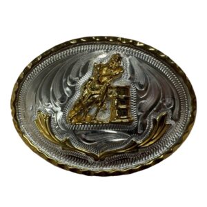 Fibbia barrel argento con dettagli oro nichel free - ULTIMI PEZZI -