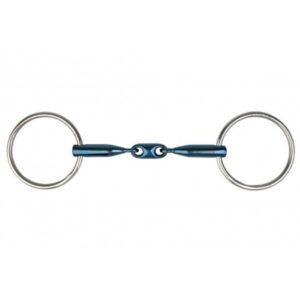 Eco blue loose rings bit, double jointed