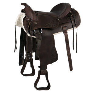 Sella western Junior 114 in cuoio ingrassato