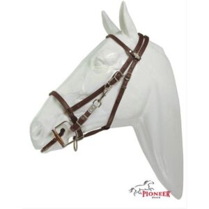 Briglia cavezza Trekker in morbida pelle con rinforzo interno in nylon