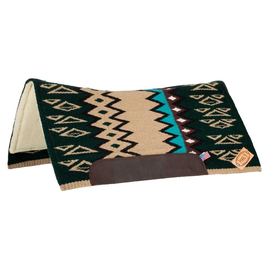 Sottosella western modello Texas con inserti in pelle e imbottitura in feltro traforato di lana - immagine 3