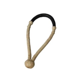 Bosal bicolore in rawhide e cuoio