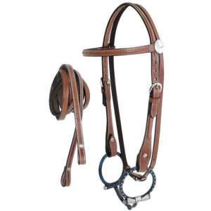 Briglia western in cuoio