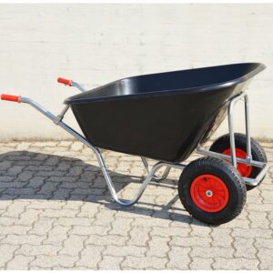 Carriola zincata da 240 litri con due ruote