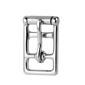 Fibbia sottopancia inox 26 mm con doppio passante