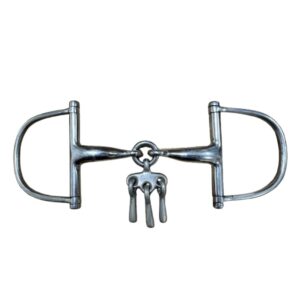 Filetto a D spezzato con giochino centrale - ULTIMO PEZZO - misura 12.5 cm
