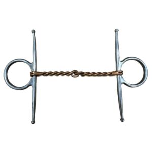 Filetto spezzato ad aste con torciglione in rame - ULTIMO PEZZO - misura 13.5 cm