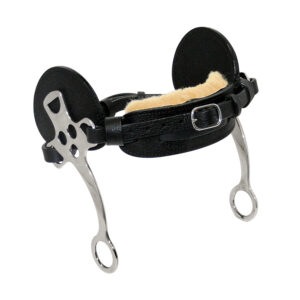 Hackamore 3 fori inox e cuoio
