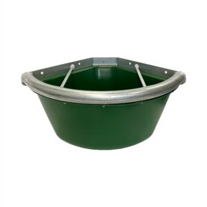 Mangiatoia angolare antispreco verde, metallo zincato made in italy