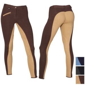 Pantaloni bicolori da donna