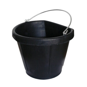 Secchio in gomma morbida nera 20 L