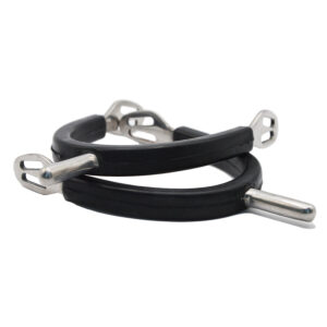 Speroni con gambo tondo inox donna da mm 25 ricoperti in gomma