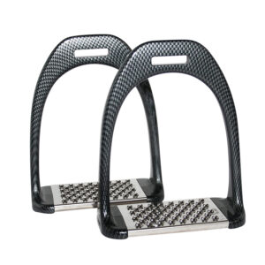 Staffe in lega leggera con finitura in carbonio 120 mm