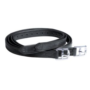 Staffili in cuoio pre-oliato con cuciture decorative Chantilly