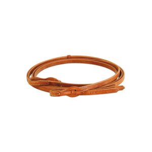 Redini western schutz brothers in cuoio grasso e chiusura a baionetta, lunghezza 1,6 cm