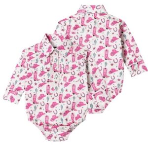 Tutina per neonati in stile Cow Girl