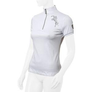 Maglia da concorso Tattini donna con cavallo di strass