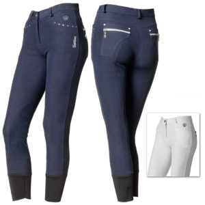 Pantaloni Tattini orchidea bambina con strass
