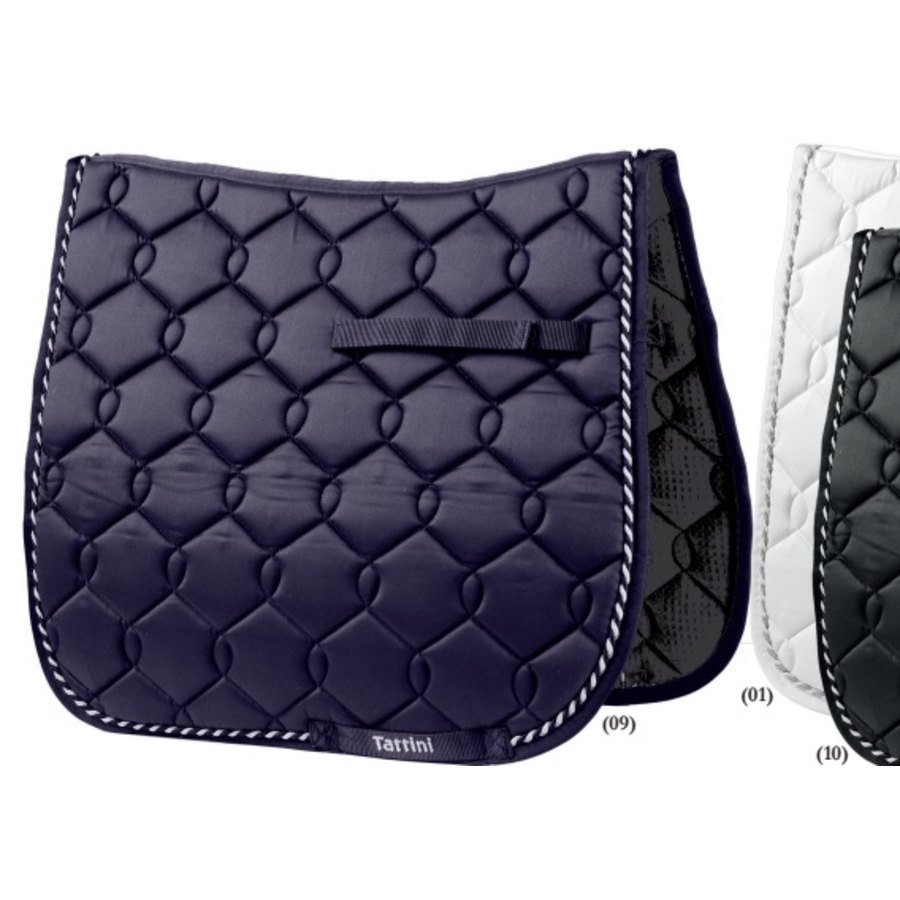 Sottosella da dressage con trapuntatura a goccia e rombo