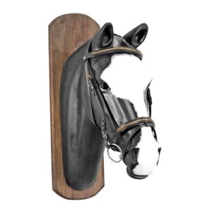 Briglia inglese con decorazioni ottone completa di redini in gomma