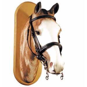Briglia da dressage in cuoio superiore con doppie redini in cuoio liscio