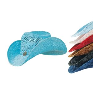 Cappello in paglia traforata da donna