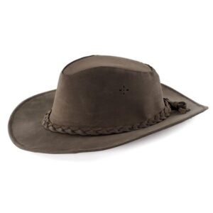Cappello western in similcuoio idrorepellente