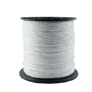 Corda elettrica bianca da 6 mm, bobina da 200 metri