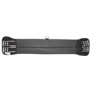 Sottopancia in neoprene a nido d'ape per sella olimpica con elastici, fibbie inox