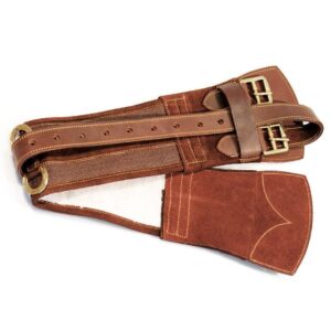 Sottopancia in tela per sella australiana con fibbie in ottone