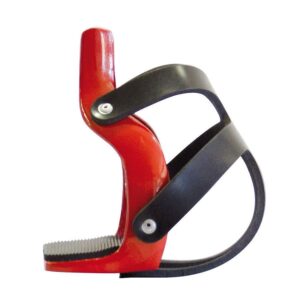 Staffe in alluminio verniciate con parastaffa e pedana in gomma