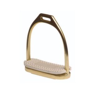 Staffe inglesi in ottone complete di pedane in gomma