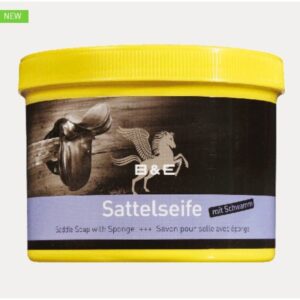 B & E Sapone per selle in cuoio con spugna