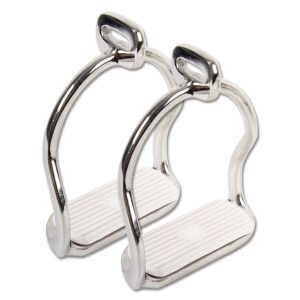Staffe con barre arcuate in acciaio inox, superficie d'appoggio in gomma